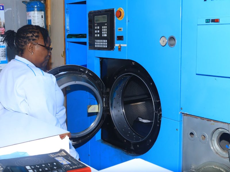 professional dry cleaning process